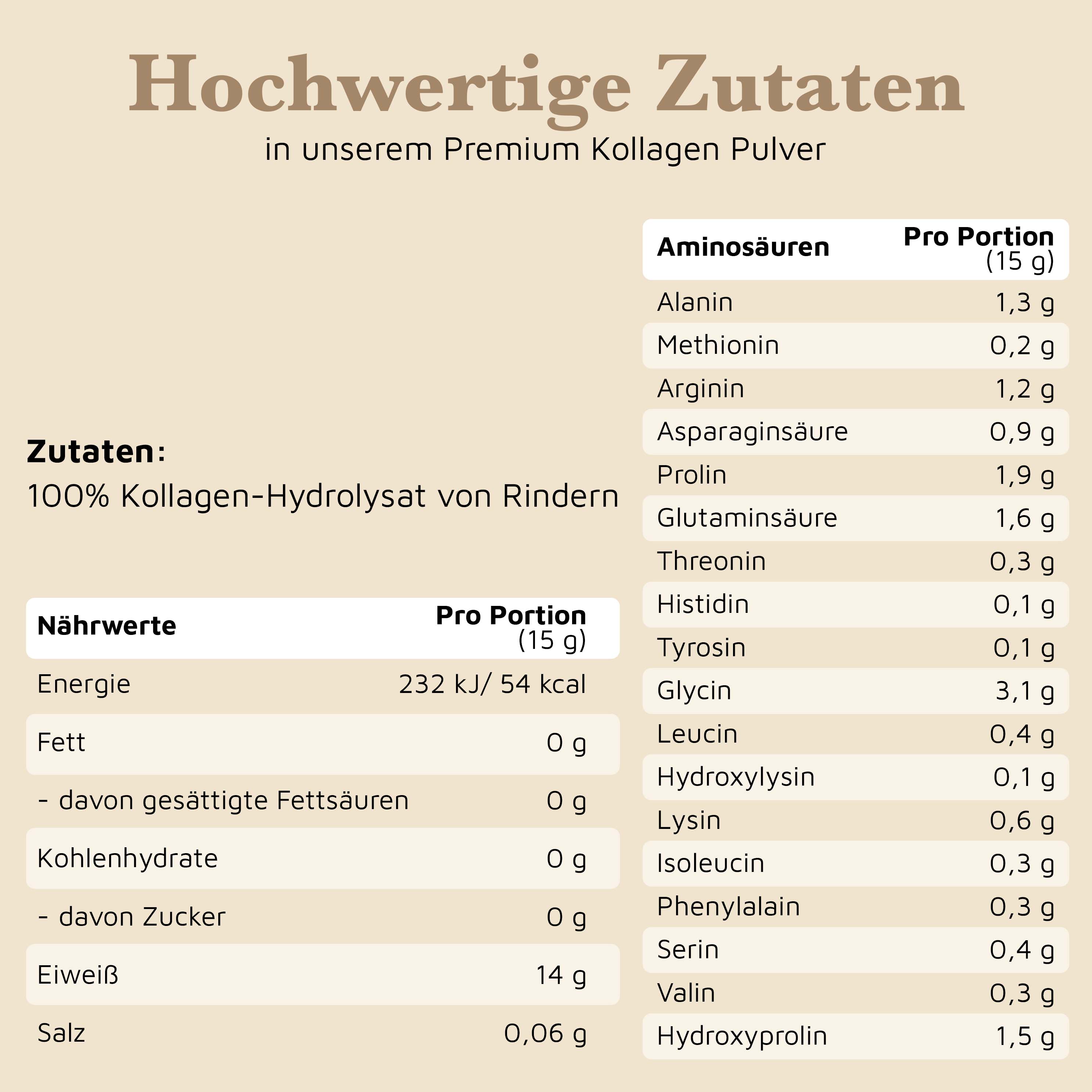 Kollagen Pulver – 500g